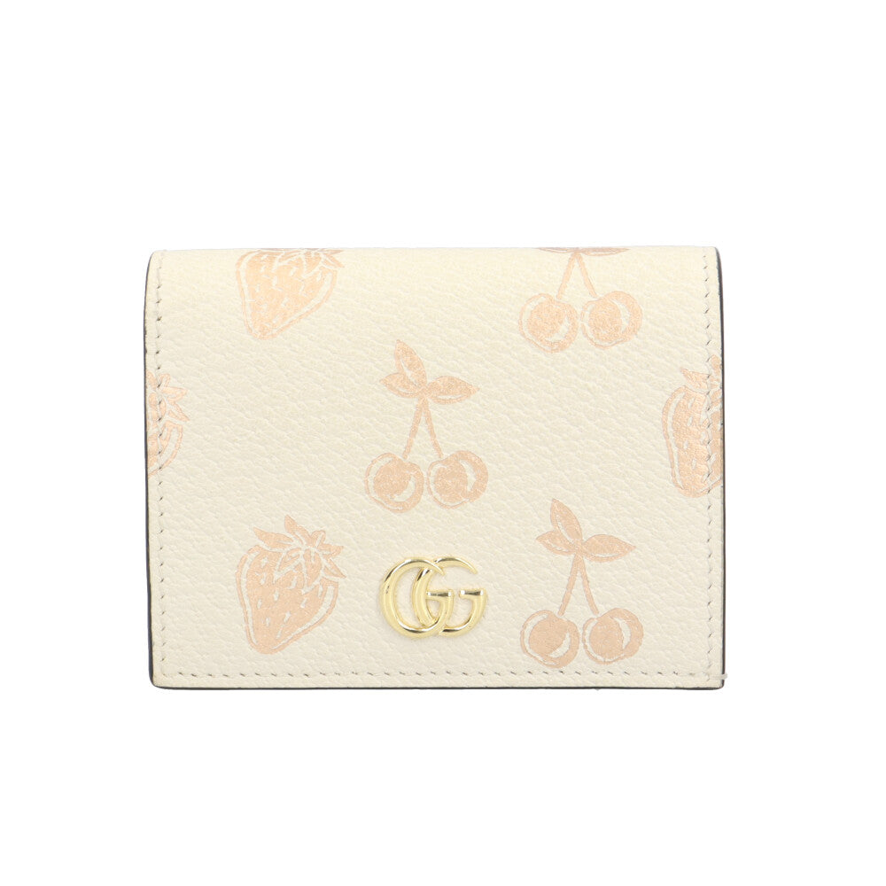 GUCCI グッチ フルーツプリント ダブルG スモールウォレット GG