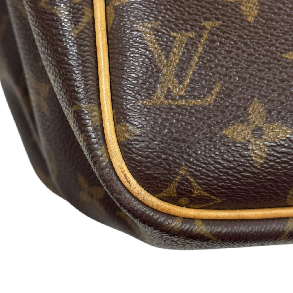 LOUIS VUITTON Reporter GM Monogram Handbag Monogram Canvas Brown