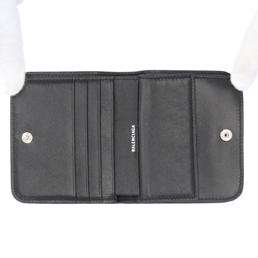 BALENCIAGA バレンシアガ CASHスプレードットプリント 二つ折り財布