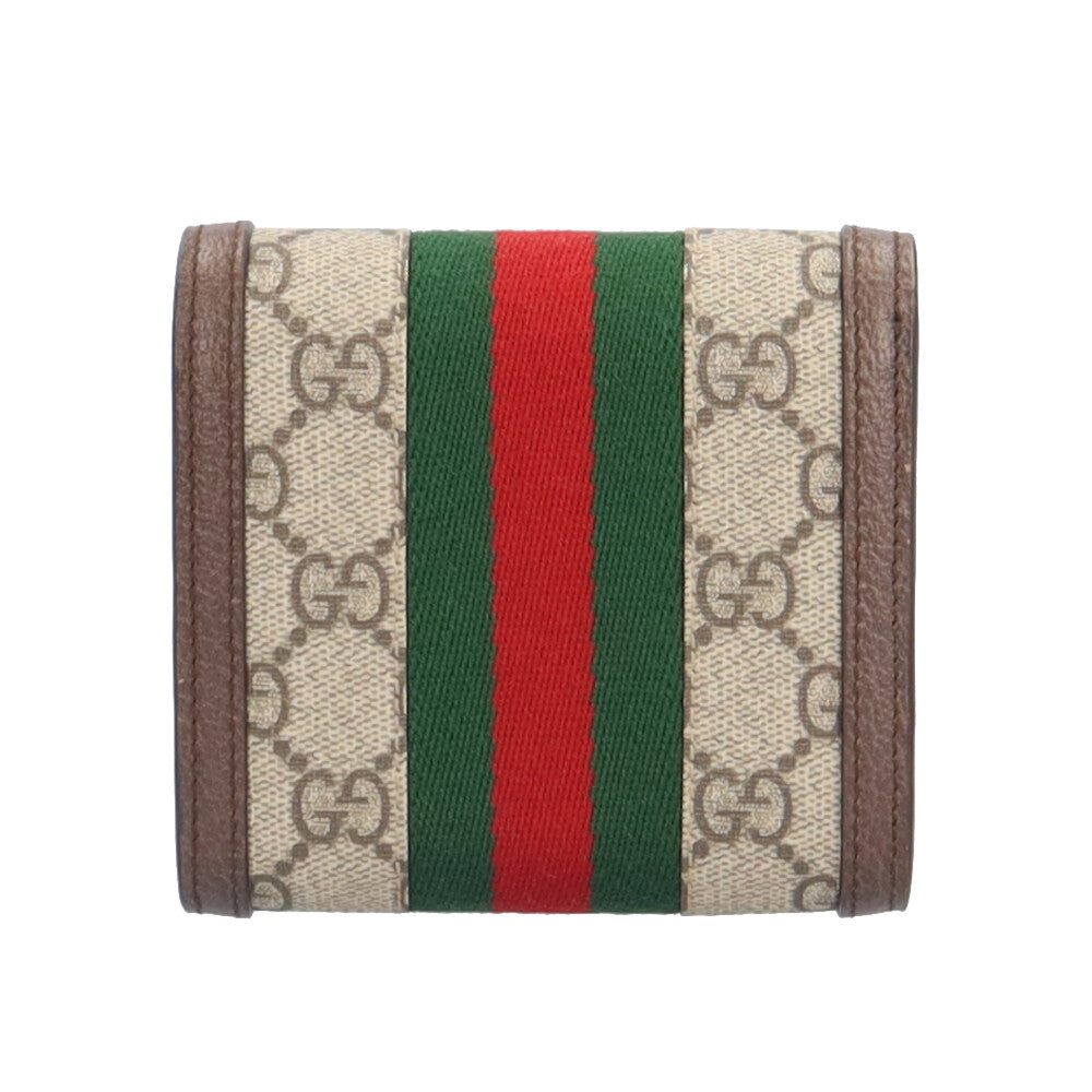 未使用品　付属品付き　GUCCI グッチ　二つ折り財布　オフィディア　キャンバス GUCCI（グッチ） 二つ折り財布 レディース オフィディア ベージュ