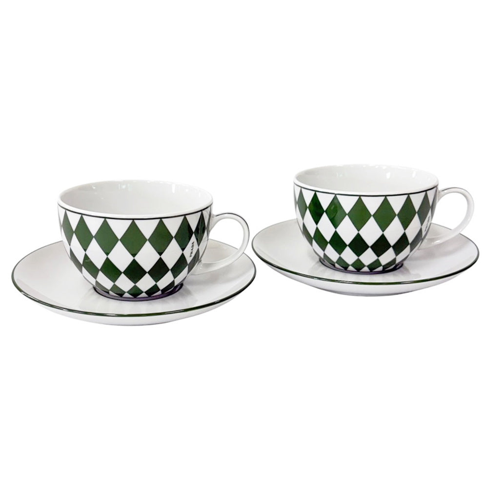 PRADA プラダ ポーセリン カプチーノカップ 2点セット コップ 陶器
