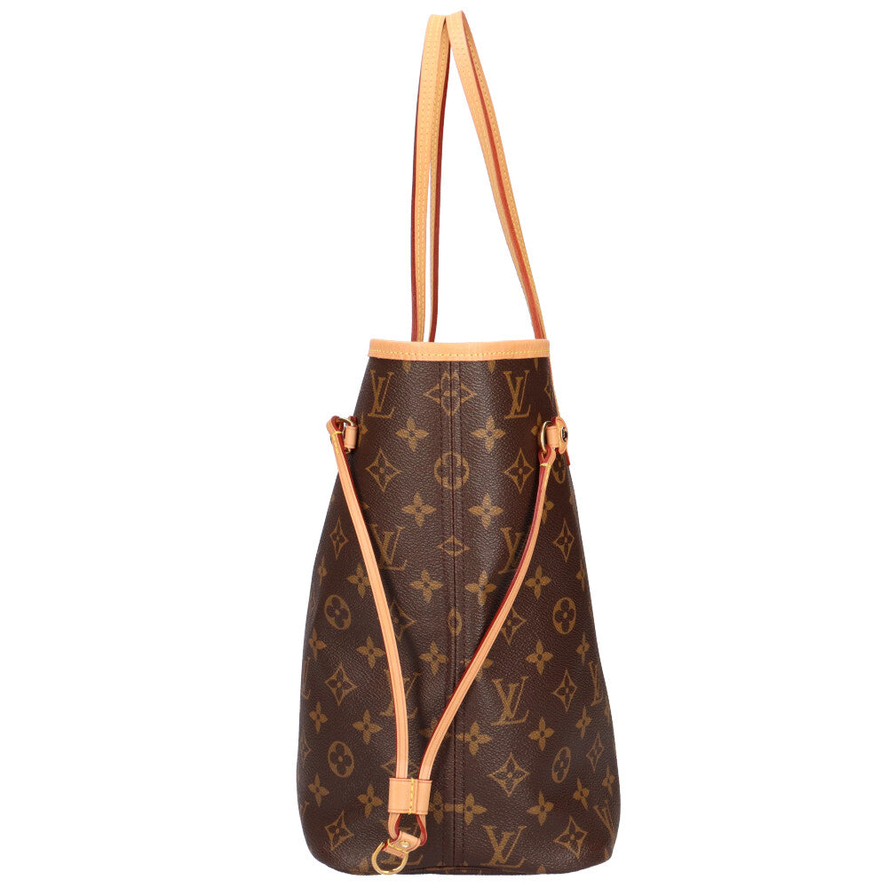 Louis Vuitton Neverfull MM Monogram Tote Bag Monogram Canvas Brown