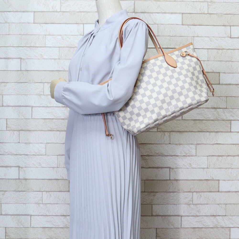 LOUIS VUITTON Louis Vuitton Neverfull PM Damier Azur Tote Bag