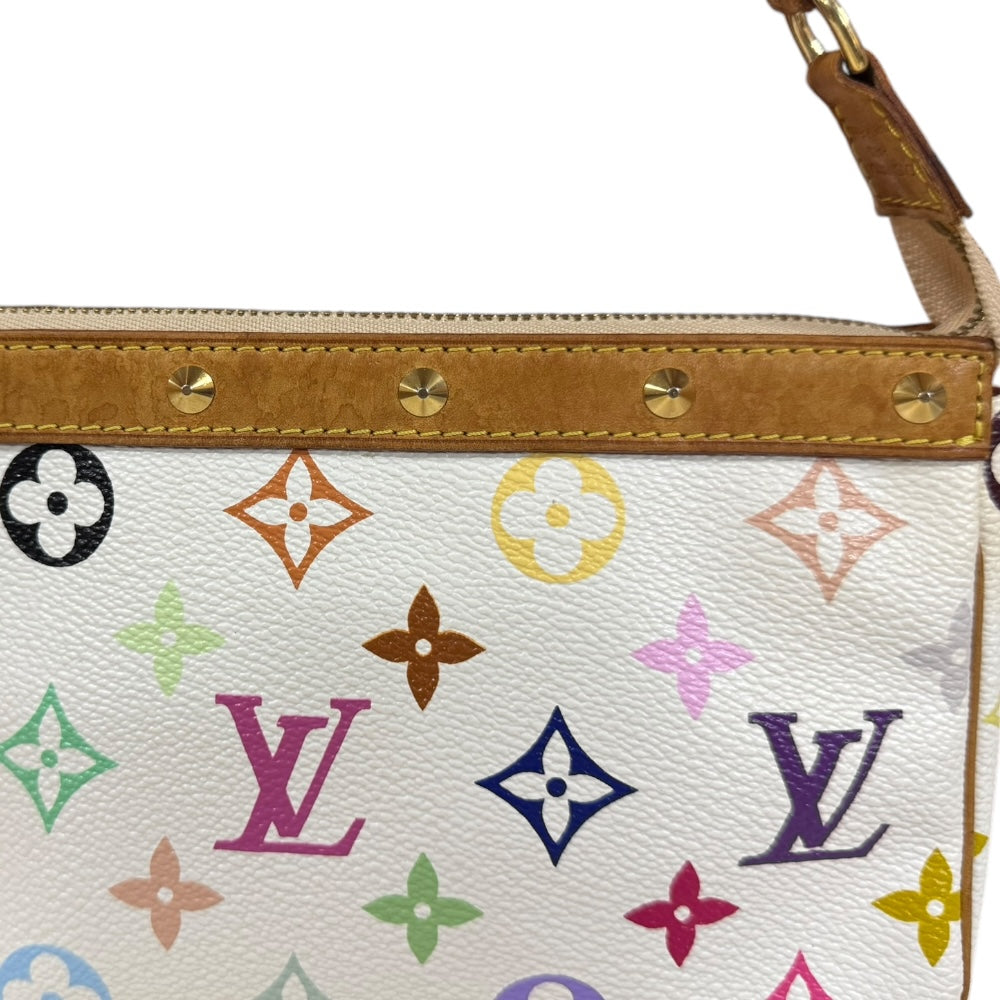 LOUIS VUITTON ルイヴィトン ポシェットアクセソワール モノグラムマルチカラー ハンドバッグ モノグラムマルチカラー ホワイト –  【公式】リサイクルキング オンラインショップ