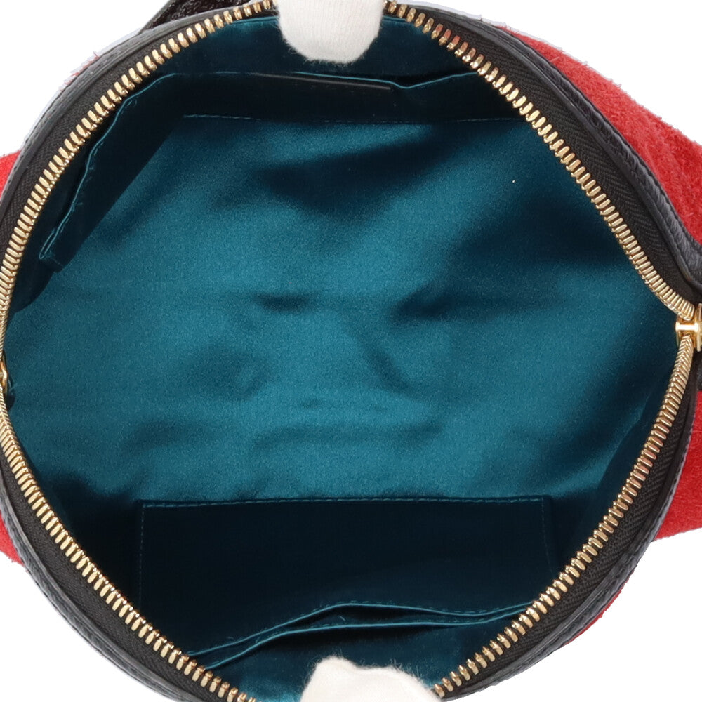 GUCCI グッチ オフィディア ショルダーバッグ スウェード レッド
