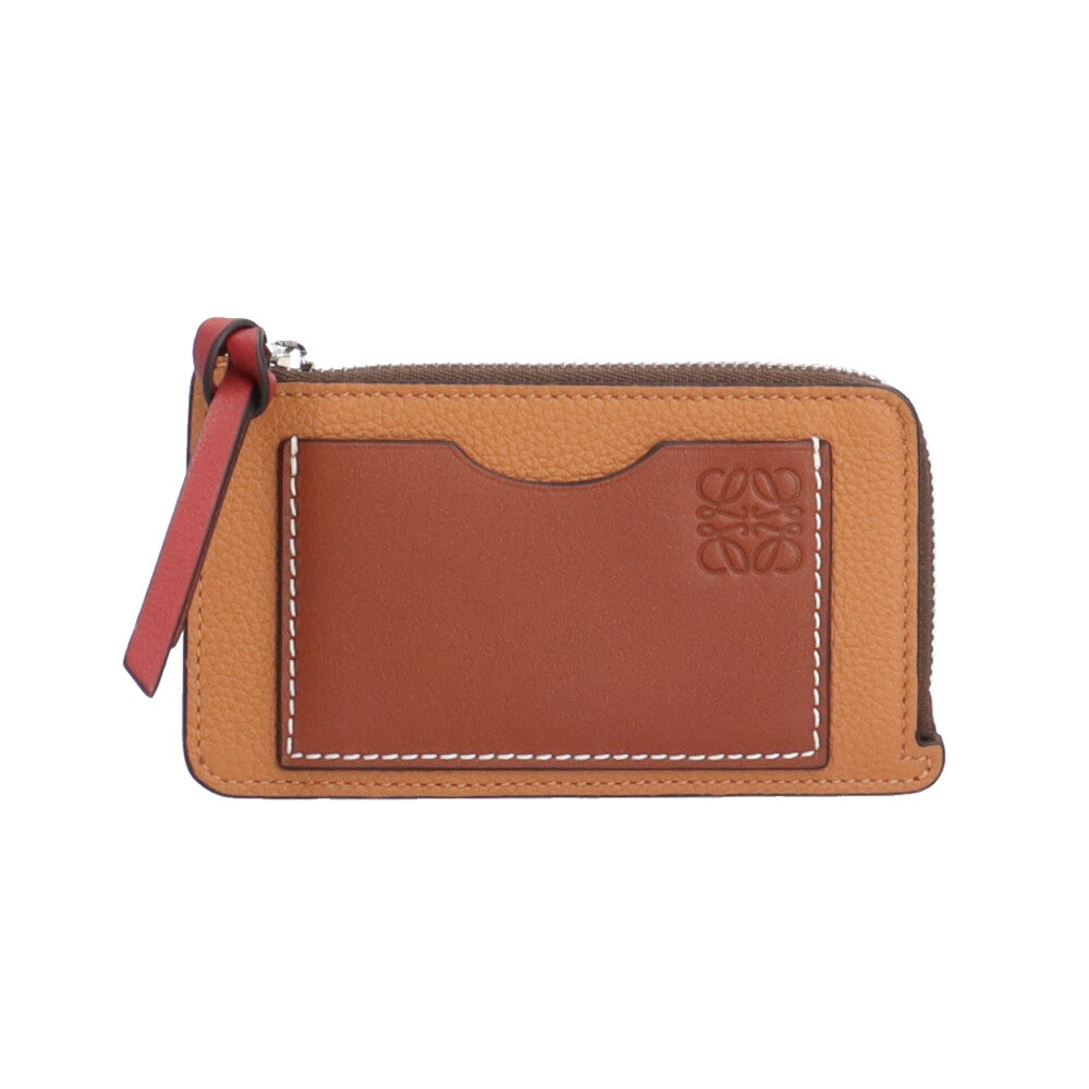 LOEWE ロエベ アナグラム コインケース レザー レディース 中古
