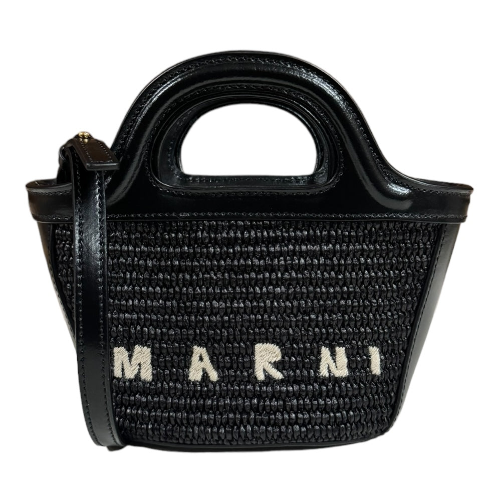 MARNI マルニ ショルダーバッグ ナイロン ブラック レディース 中古