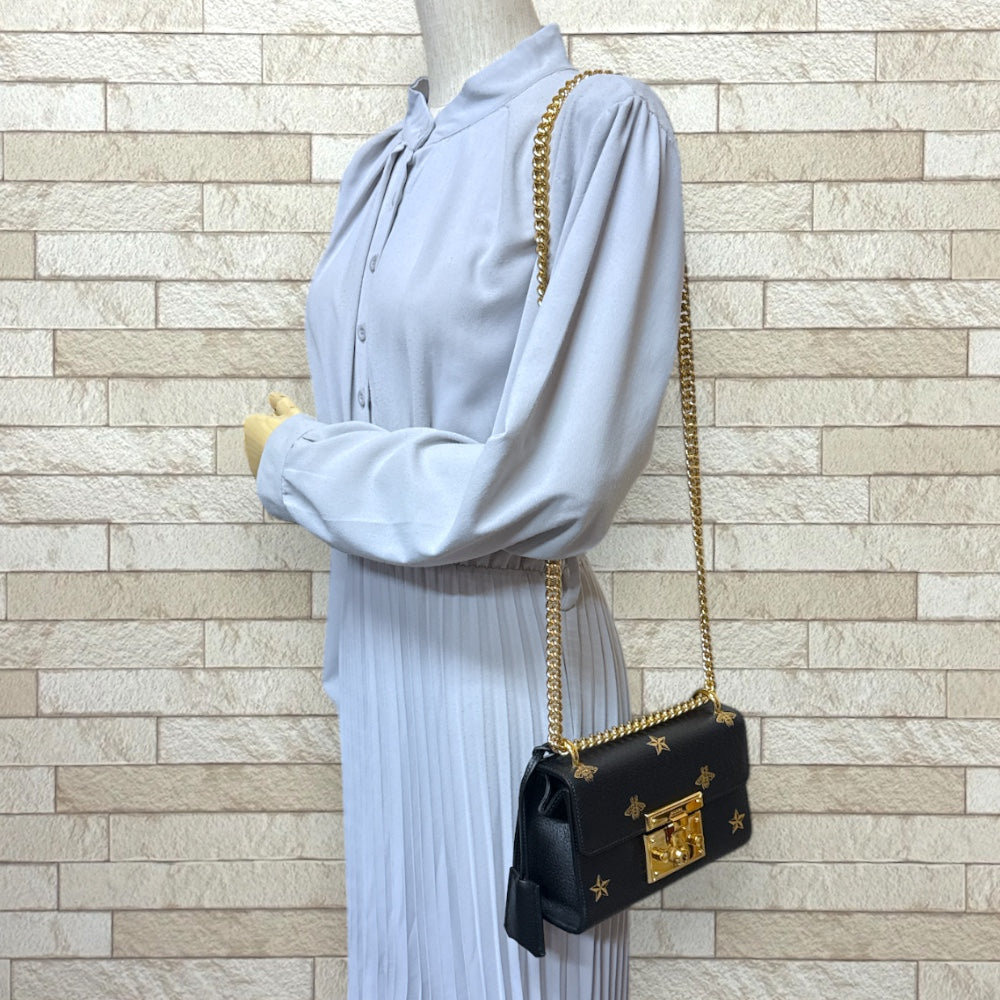 極美品　GUCCI シルヴィ ビー&スター ショルダーバッグ 楽天市場】GUCCI グッチ シルヴィ BEE ビー スター 星 プリント