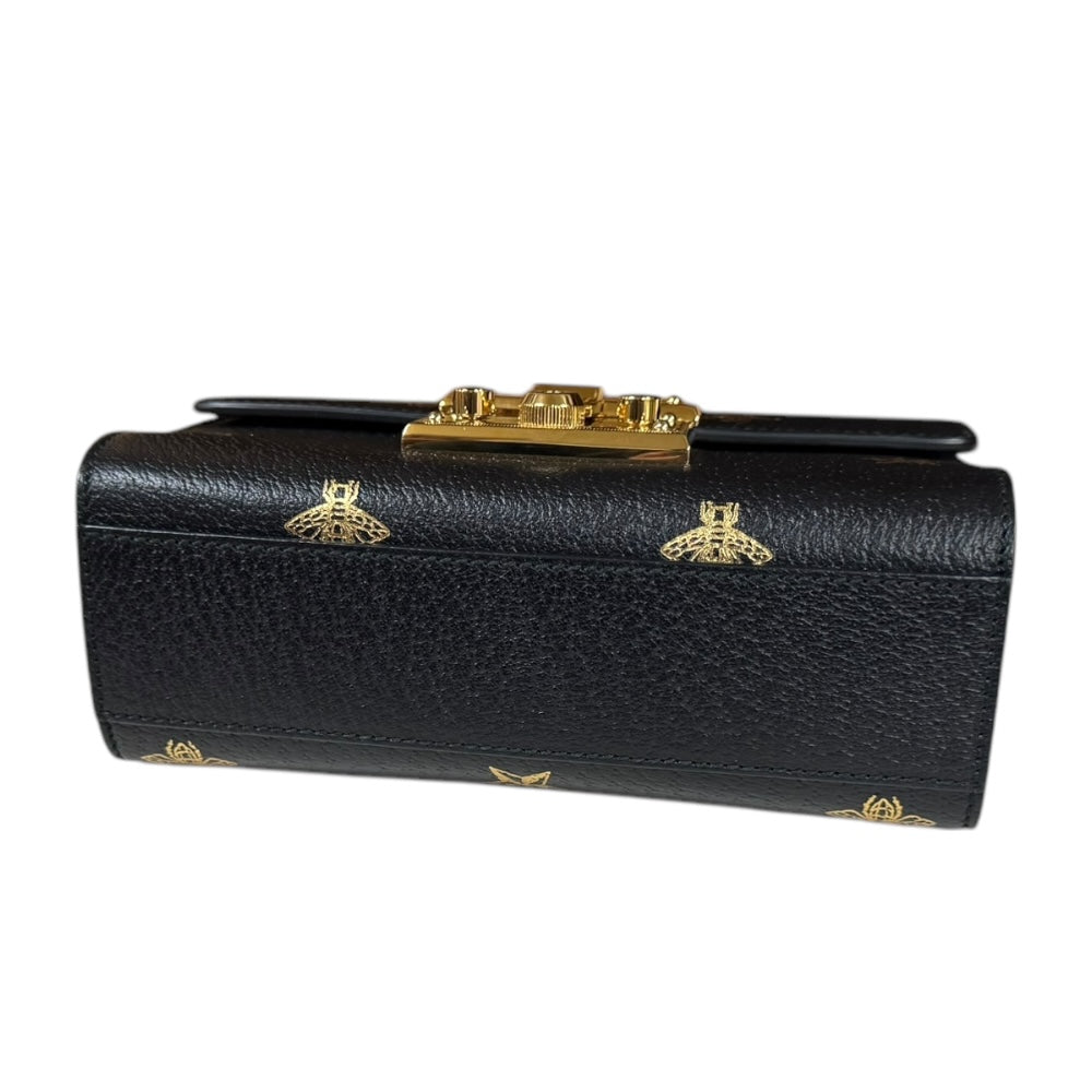 GUCCI グッチ パドロック ショルダーバッグ ビースター レディース GUCCI グッチ ビースター ショルダーバッグ レザー ブラック