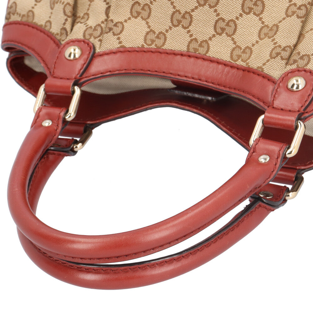 GUCCI グッチ スーキー ハンドバッグ GGキャンバス ベージュ