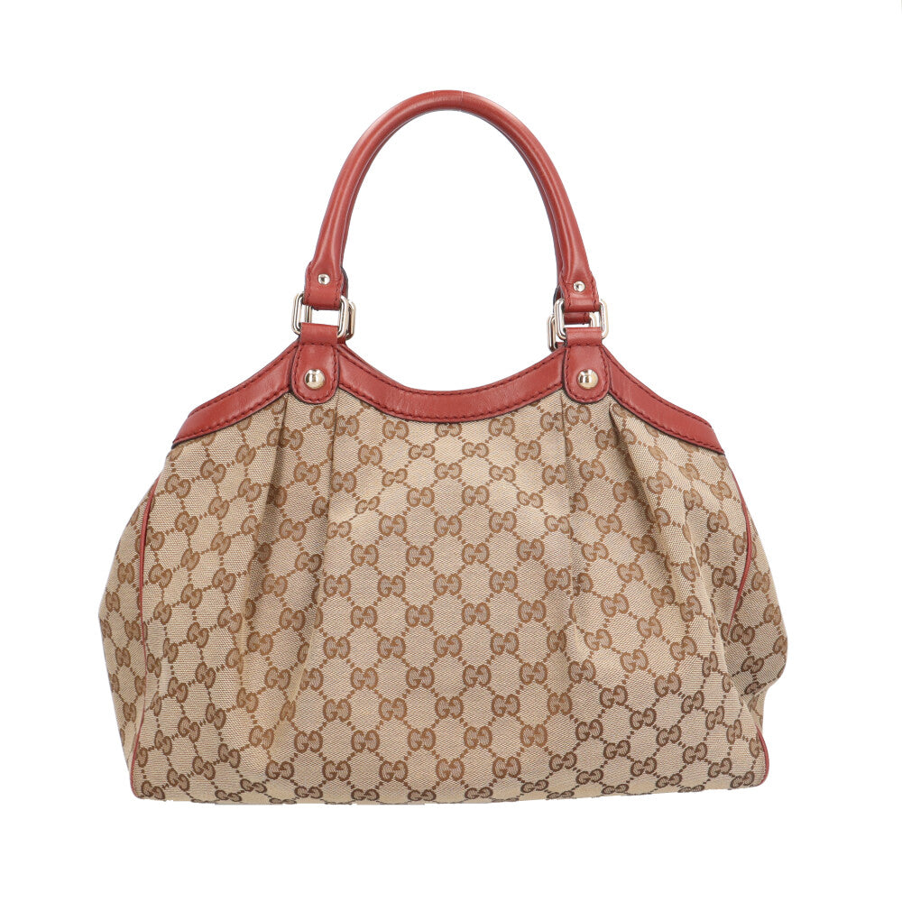 GUCCI グッチ スーキー ハンドバッグ GGキャンバス ベージュ