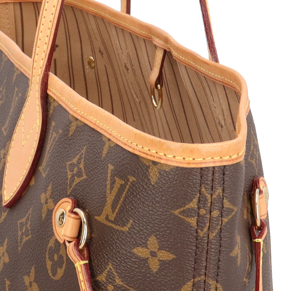 Louis Vuitton ブラウンモノグラムトートバッグ LOUIS VUITTON ルイヴィトン ネヴァーフルMM モノグラム トートバッグ