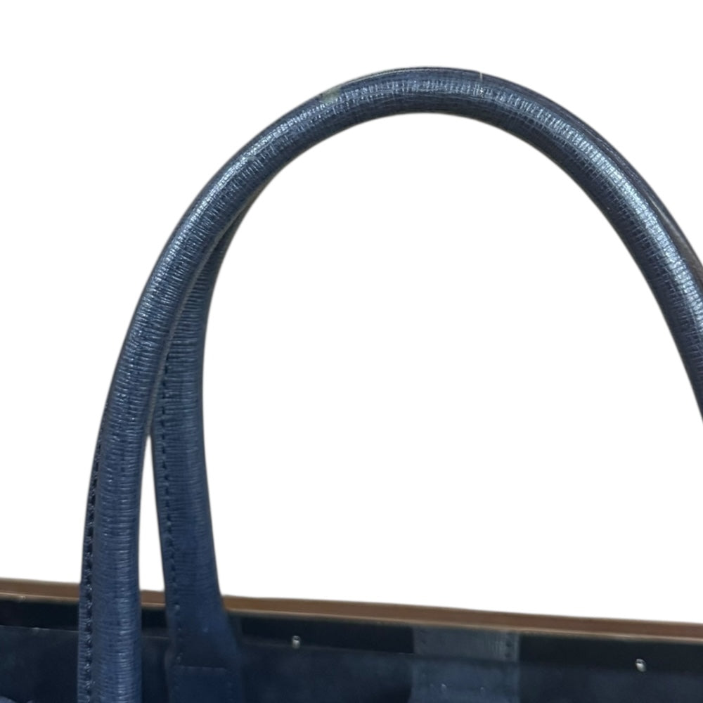 FENDI フェンディ トゥージュール ショルダーバッグ レザー ネイビー