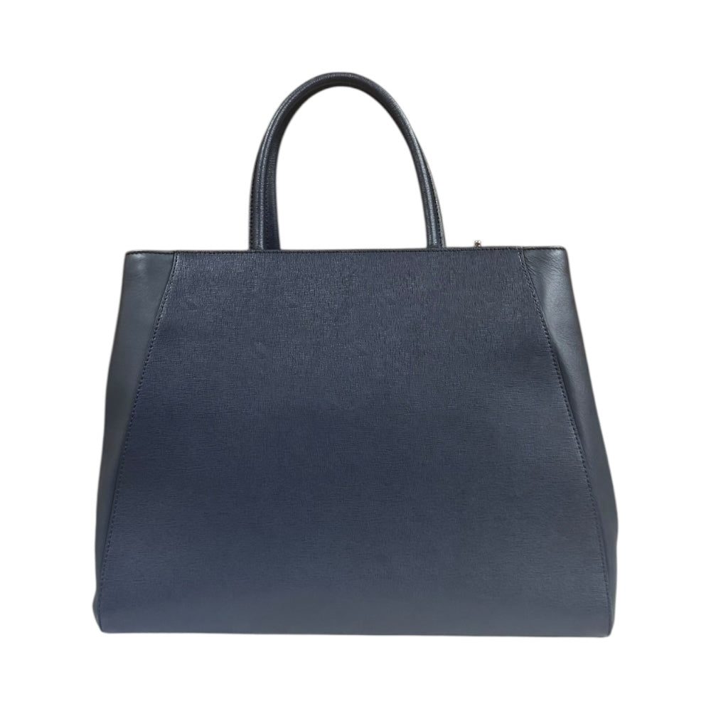 FENDI フェンディ トゥージュール ショルダーバッグ レザー ネイビー