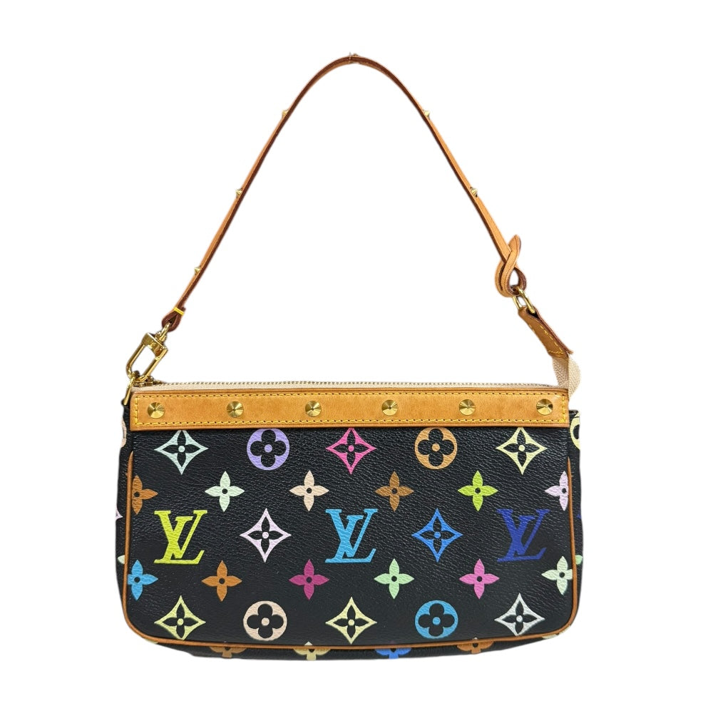 LOUIS VUITTON ルイヴィトン ポシェットアクセソワール モノグラムマルチカラー ハンドバッグ モノグラムマルチカラー ブラック –  【公式】リサイクルキング オンラインショップ