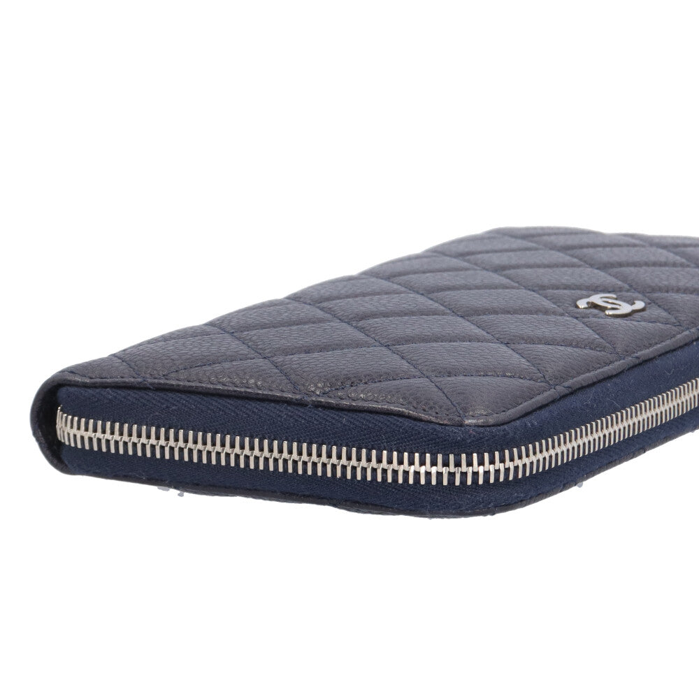CHANEL シャネル マトラッセ 長財布 キャビアスキン レディース 中古