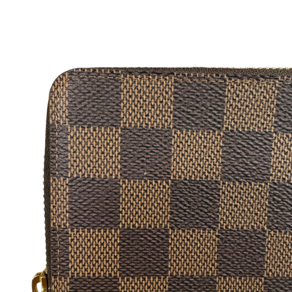 美品✨LOUIS VUITTON ダミエ・ブラウン長財布(イニシャル入れ)