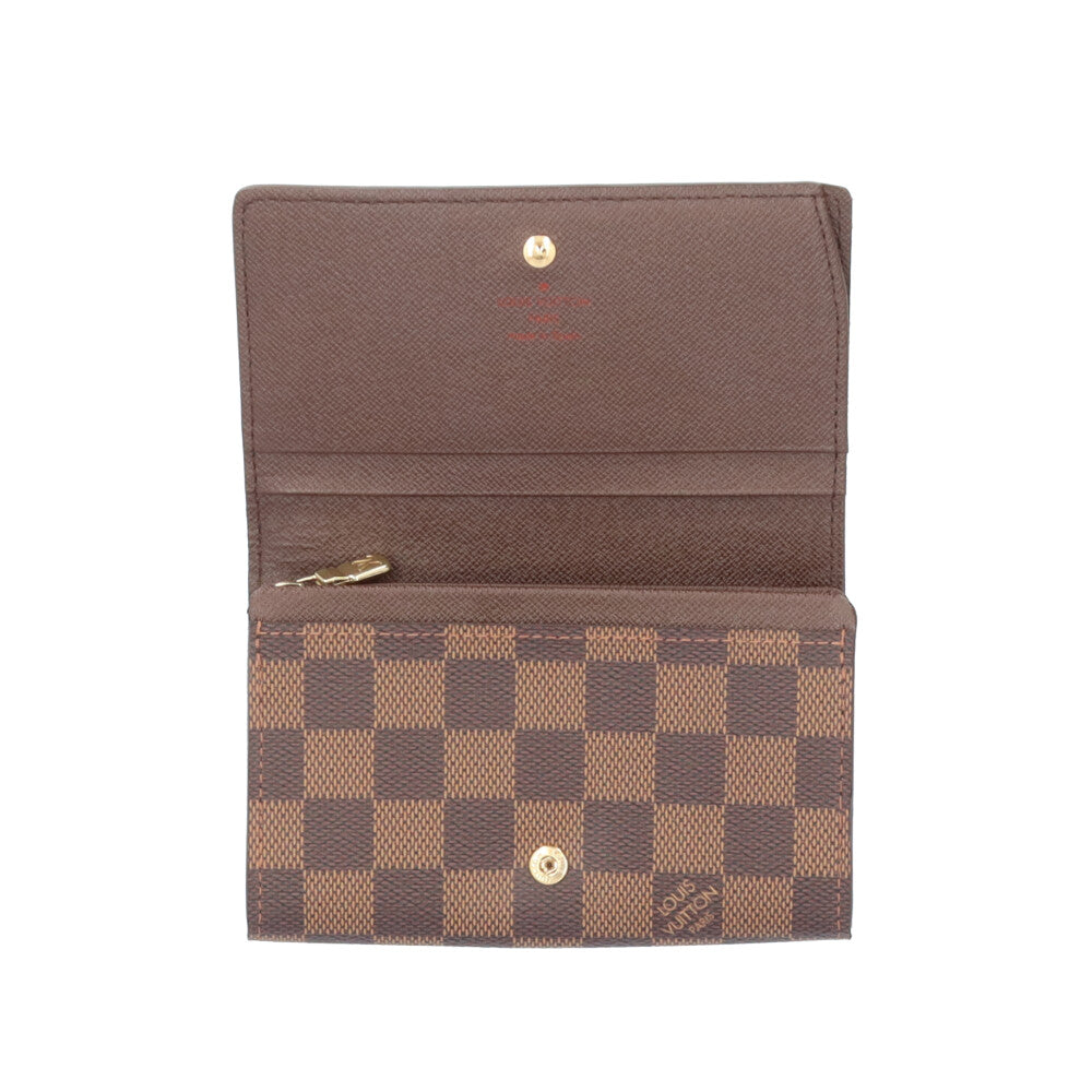 ルイヴィトン ダミエ ポルトモネビエ トレゾール 二つ折り財布 LOUIS VUITTON ルイヴィトン ポルトモネ ビエ トレゾール ダミエ 二