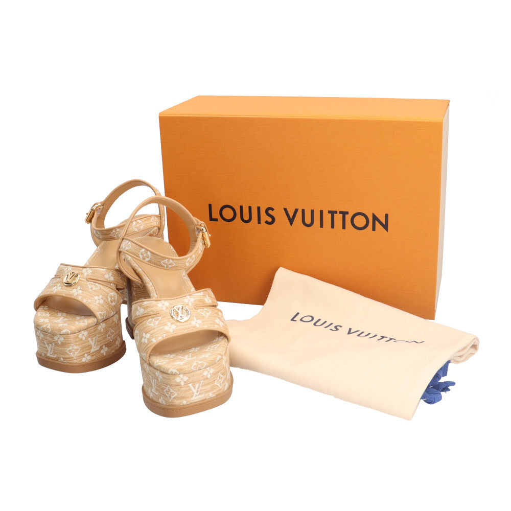 LOUIS VUITTON ルイヴィトン マヤライン サンダル ラフィア レディース