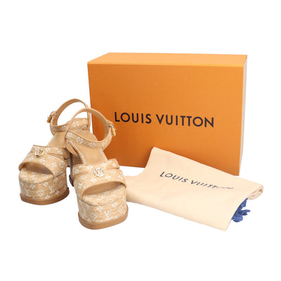 LOUIS VUITTON ルイヴィトン マヤライン サンダル ラフィア レディース