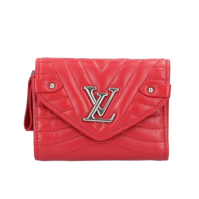 ルイヴィトン　コンパクトウォレット 赤 レッド ミニ財布 ケース LOUIS VUITTON ルイヴィトン コンパクトウォレット ニューウェーブ 三