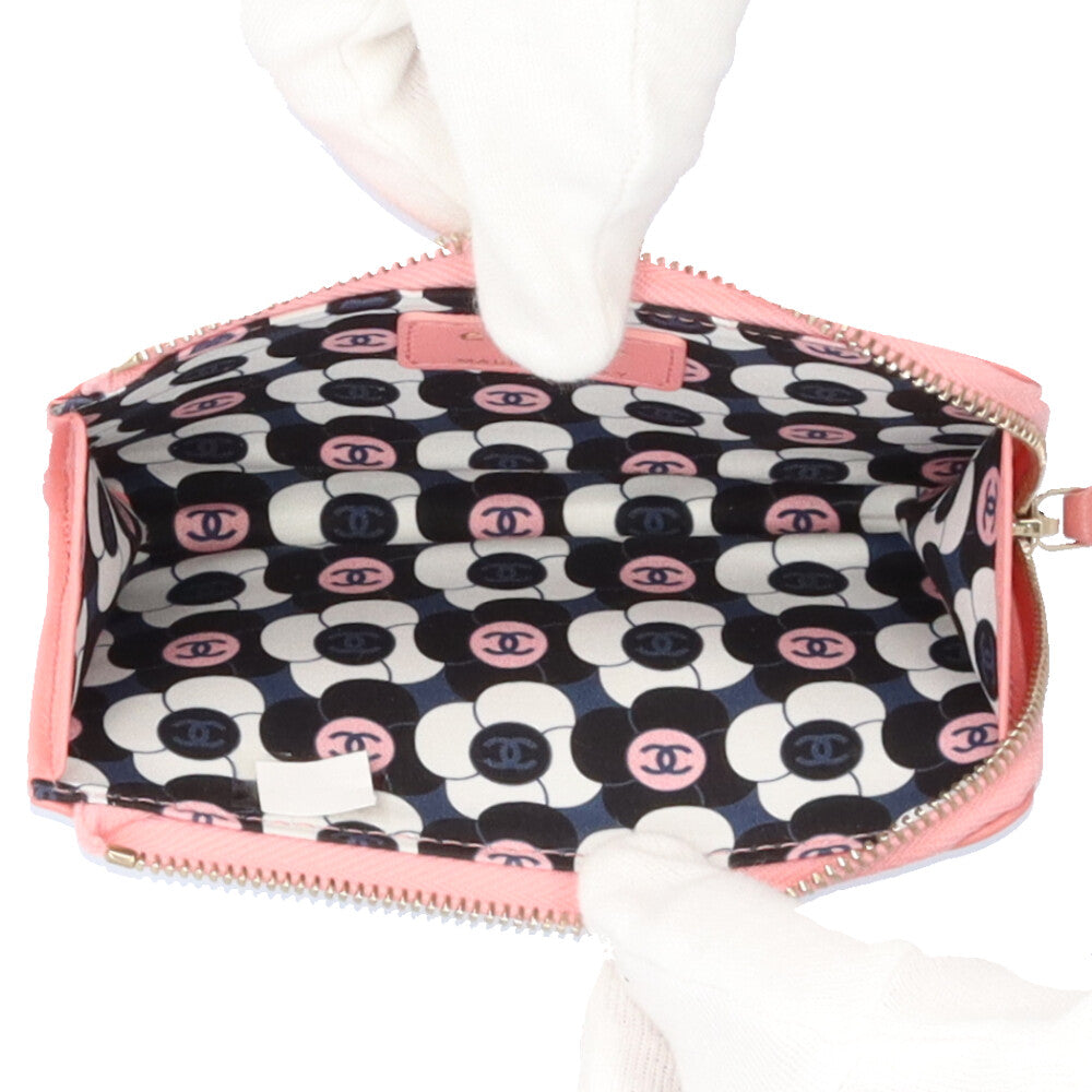 CHANEL シャネル マトラッセ ココマーク コインケース ラムスキン