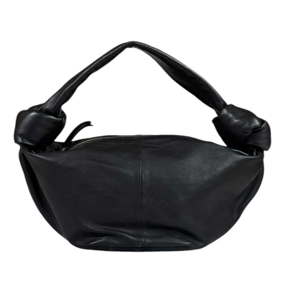 BOTTEGA VENETA ダブルノット ハンドバッグレザーブラック BOTTEGAVENETA ボッテガヴェネタ ダブルノット ハンドバッグ レザー