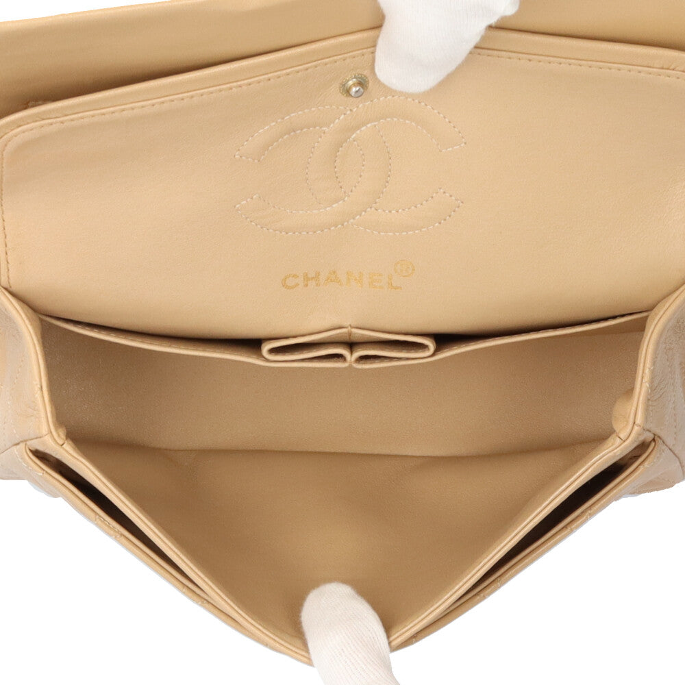 CHANEL シャネル マトラッセ ショルダーバッグ レザー ベージュ