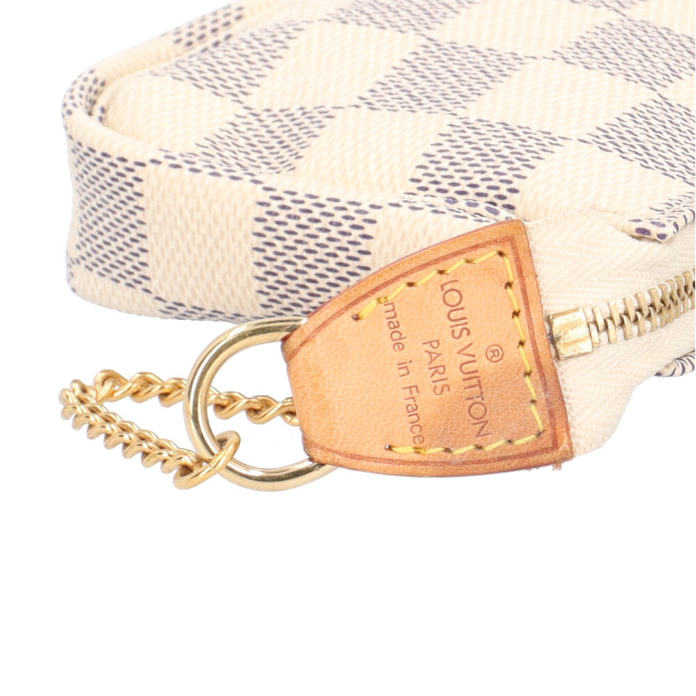 LOUIS VUITTON ダミエ・アズール ポシェット・アクセソワール 白 ルイ ヴィトン ダミエアズール ポシェットアクセソワール ホワイト