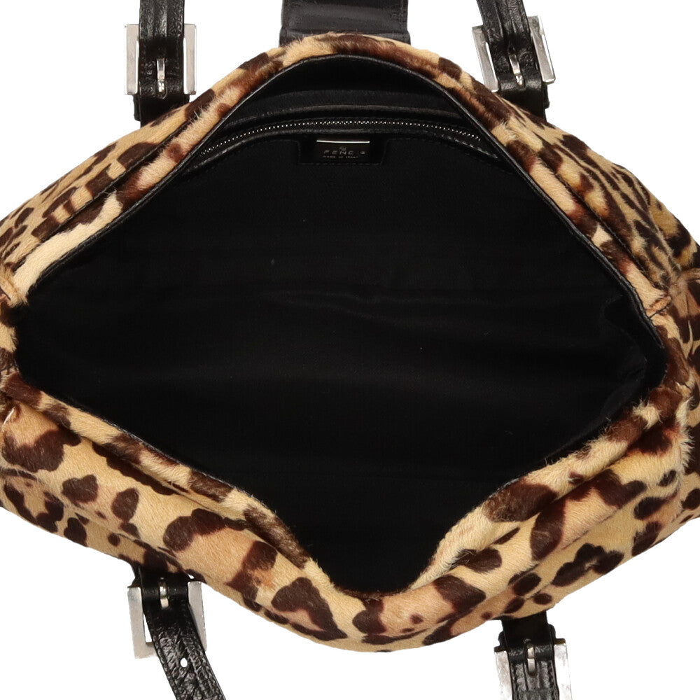 フェンディ FENDI ショルダーバッグ ハラコ ブラウン レディース 中古