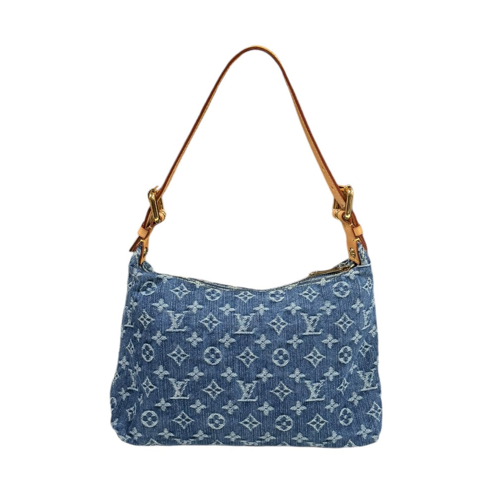 LOUIS VUITTON ルイヴィトン バギーPM モノグラムデニム ショルダーバッグ モノグラムデニム ブルー レディース 中古 –  【公式】リサイクルキング オンラインショップ