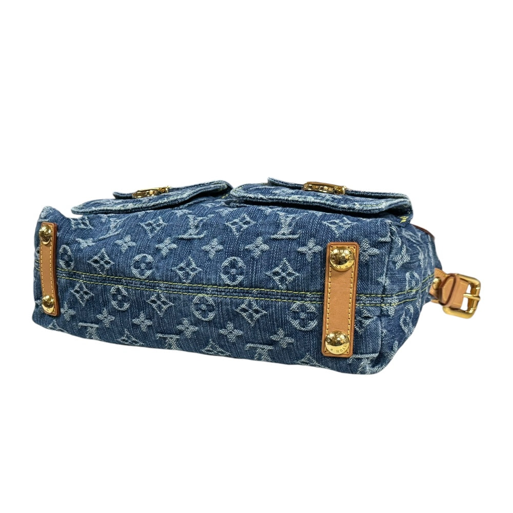 LOUIS VUITTON ルイヴィトン バギーPM モノグラムデニム ショルダーバッグ モノグラムデニム ブルー レディース 中古 –  【公式】リサイクルキング オンラインショップ