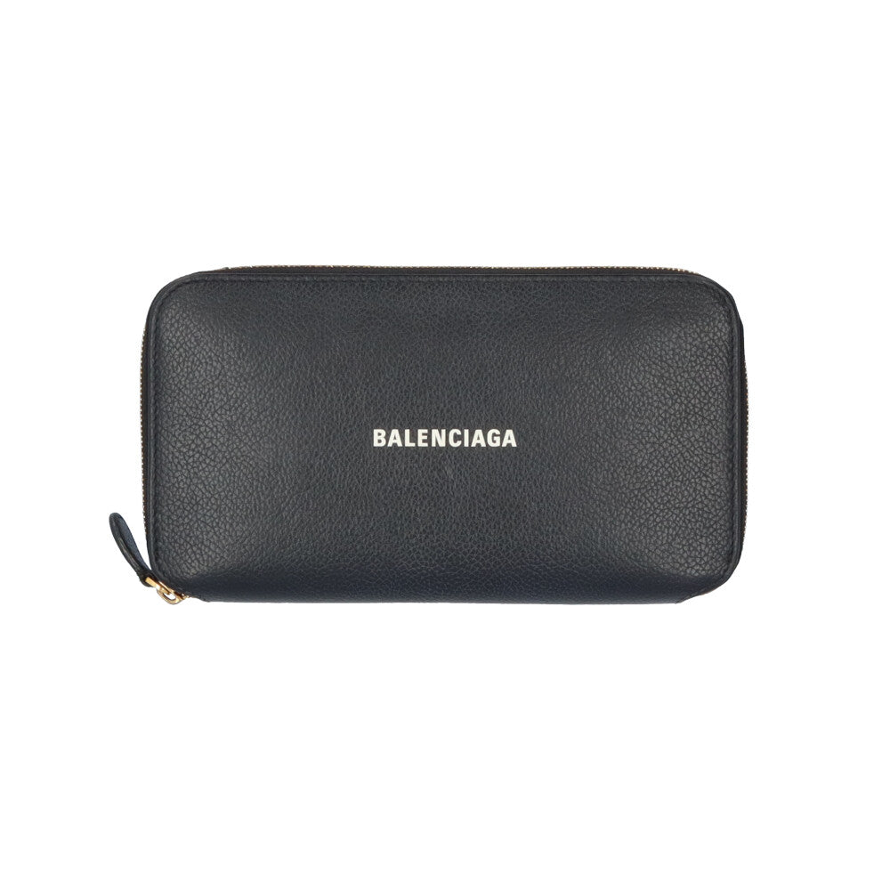 BALENCIAGA バレンシアガ 長財布 レザー ブラック BALENCIAGA バレンシアガ 長財布 レザー ユニセックス 中古 – 【公式