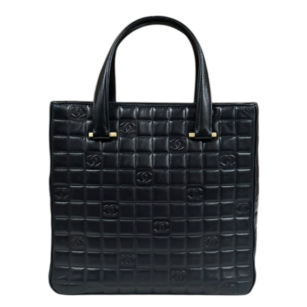 【美品】CHANEL シャネル チョコバー ラムスキン トートバッグ レザー 黒 シャネル/トートバッグ/チョコバーステッチ/黒/ラムスキンの買取実績