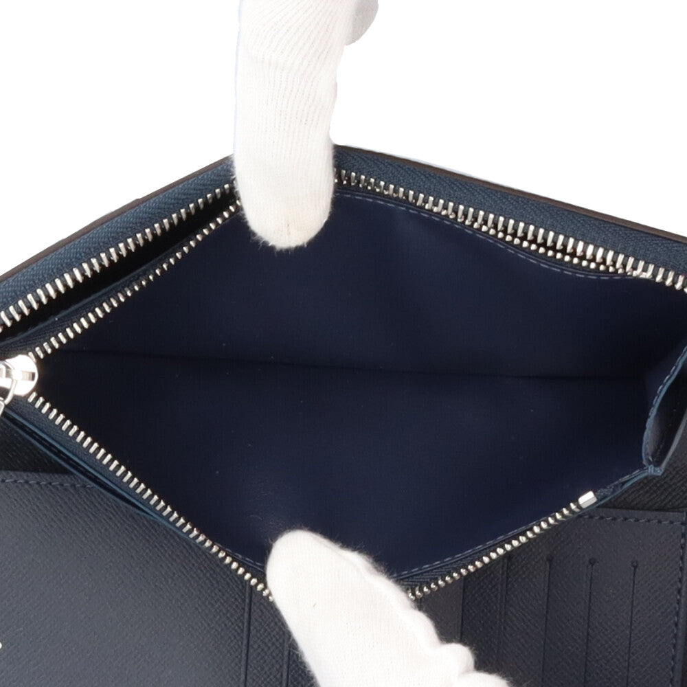 LOUIS VUITTON タイガ 長財布 ジッピー ヴェルティカル ネイビー LOUIS VUITTON ルイヴィトン ジッピーウォレット ヴェルティカル