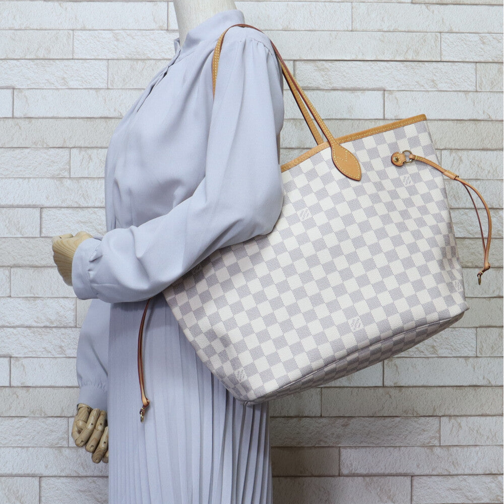 Louis Vuitton LOUIS VUITTON Neverfull MM Damier Azur Tote Bag
