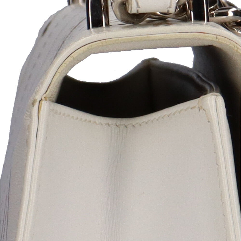 ディオール Dior ディオラマ ショルダーバッグ レザー ホワイト  