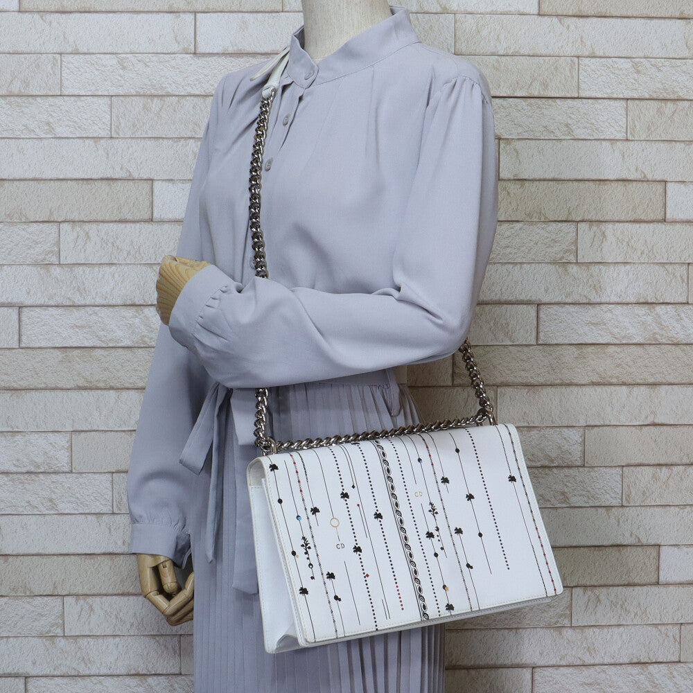 ディオール Dior ディオラマ ショルダーバッグ レザー ホワイト  