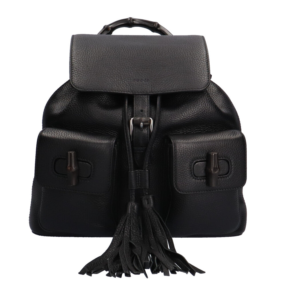 GUCCI Bamboo Backpack/Daypack Leather Women's Used – 【公式