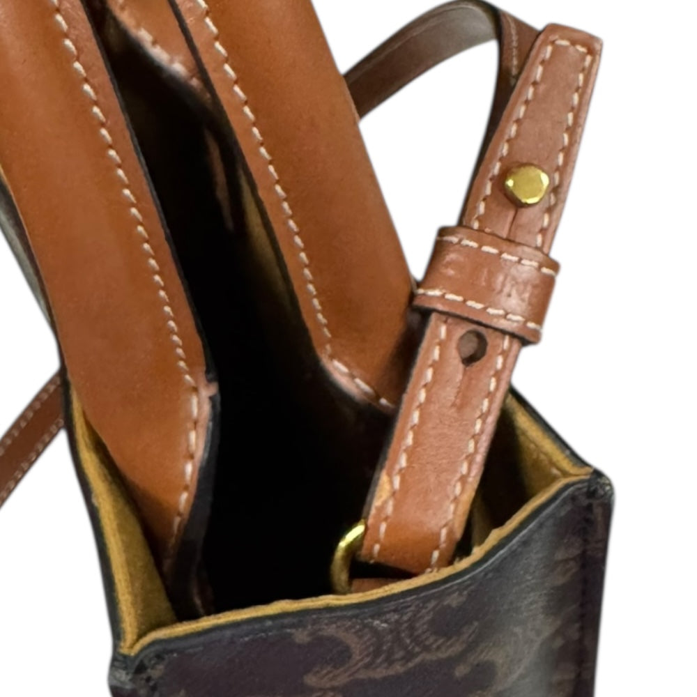 CELINE セリーヌ ミニバーティカルカバ トリオンフ ショルダーバッグ