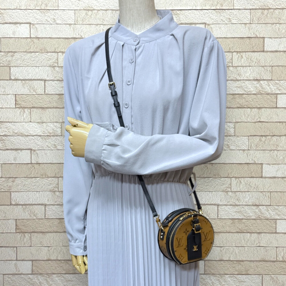 LOUIS VUITTON ルイヴィトン ミニボワットシャポー モノグラムリバース