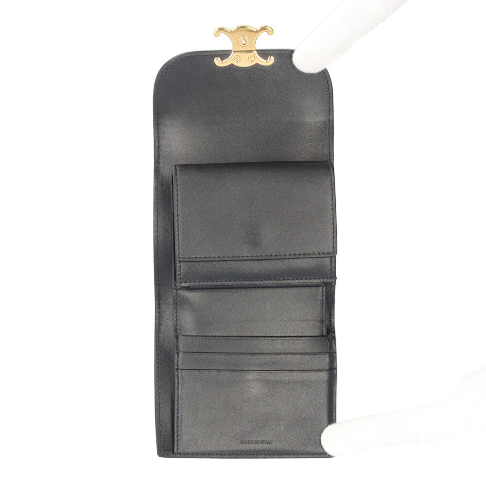 CELINE セリーヌ スモールフラップウォレット トリオンフ 三つ折り財布