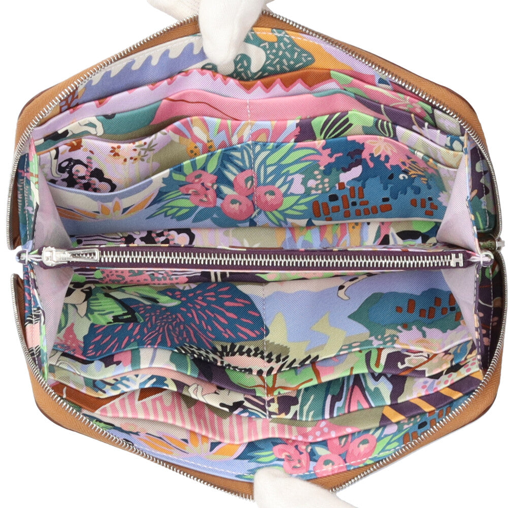 エルメス アザップロングシルクイン 長財布 ヴォーエプソン レディース HERMES  中古 R&Kリサイクルキング HERMES エルメス アザップロング シルクイン 長財布 ヴォーエプソン