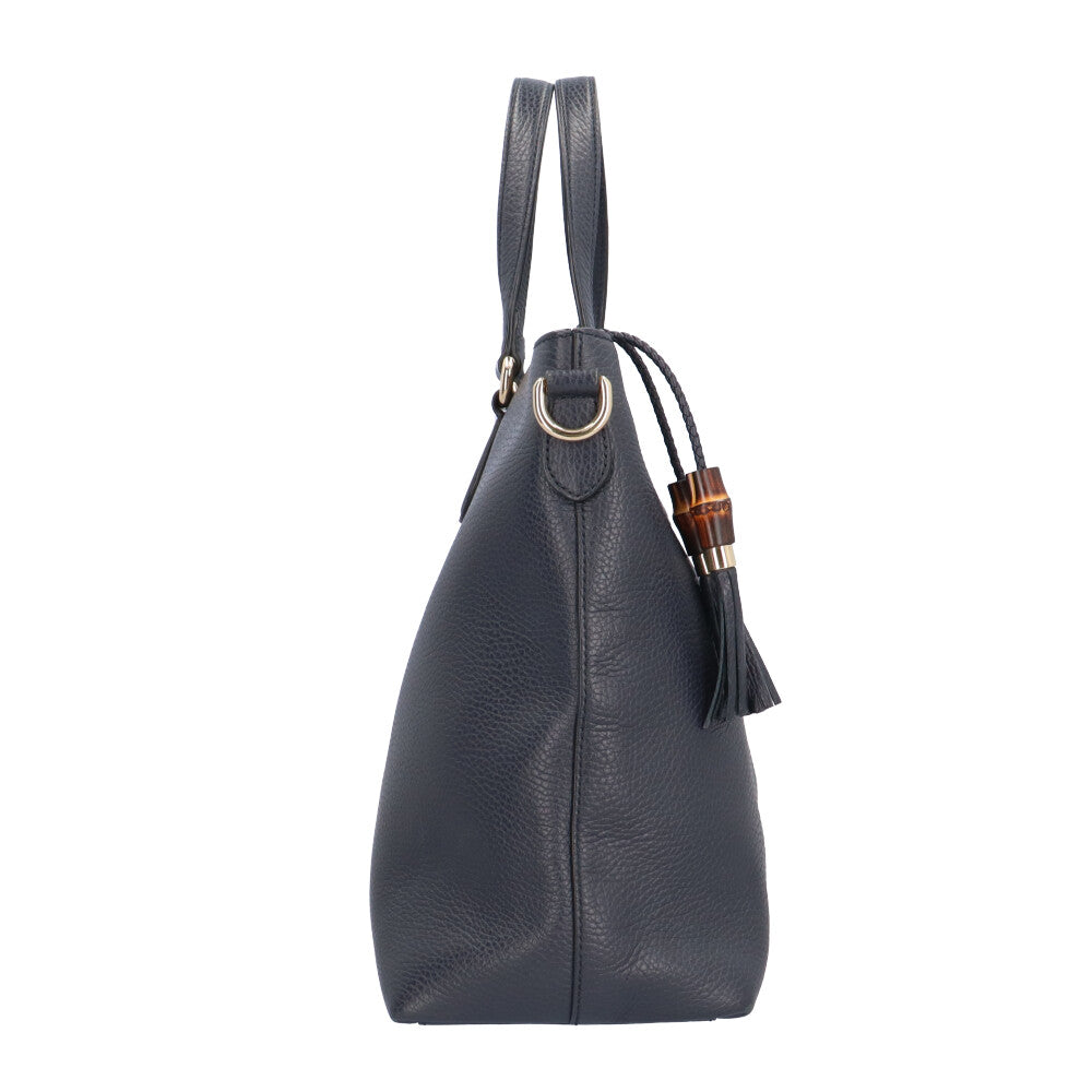 GUCCI グッチ バンブータッセル バンブー ショルダーバッグ レザー