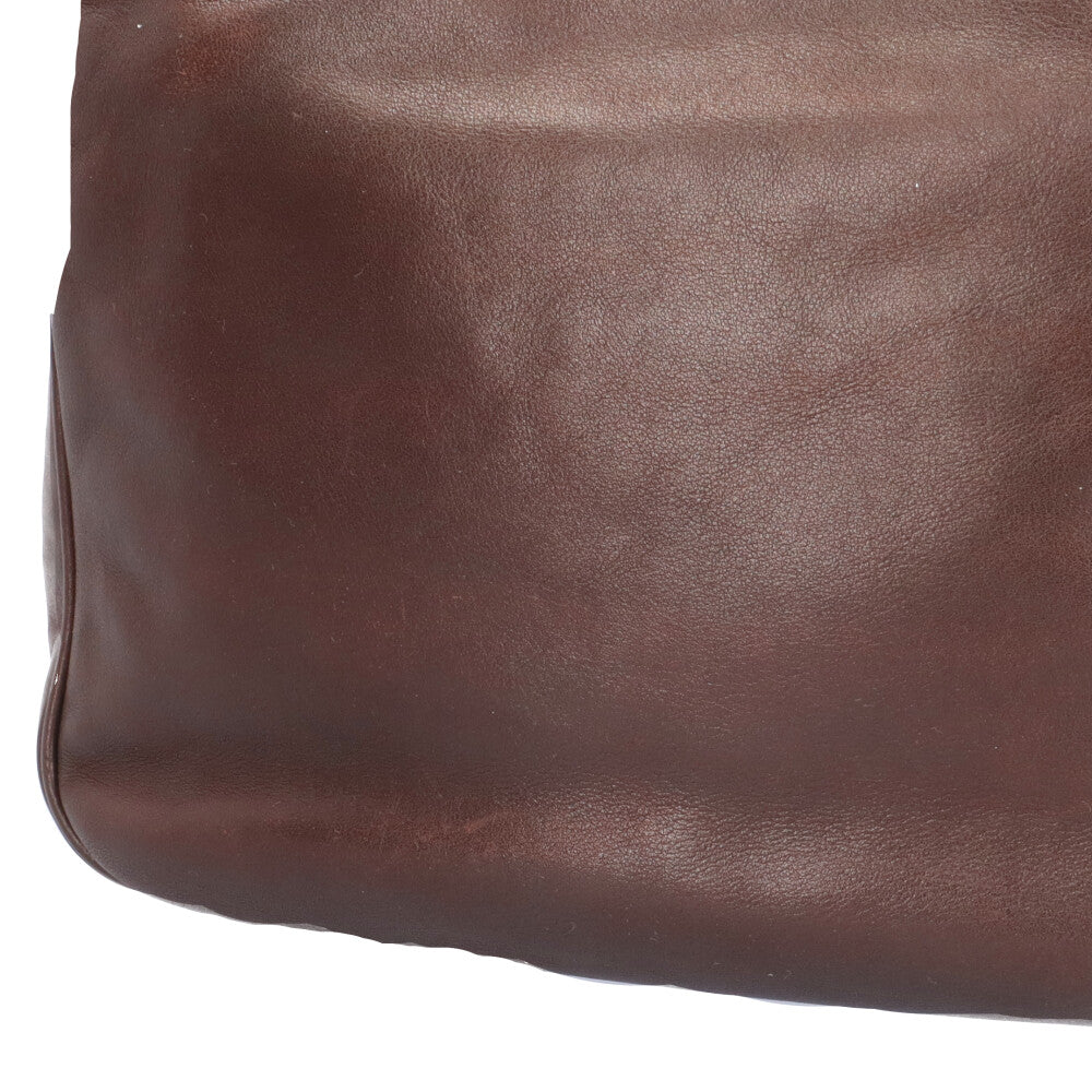 グッチ バンブー ワンショルダー ハンドバッグ ブラウン レザー GUCCI（グッチ） 中古品 バンブー ハンドバッグ ショルダー ブラウン