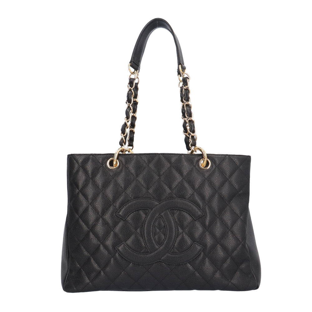 CHANEL シャネル GSTトート マトラッセ ショルダーバッグ キャビア 