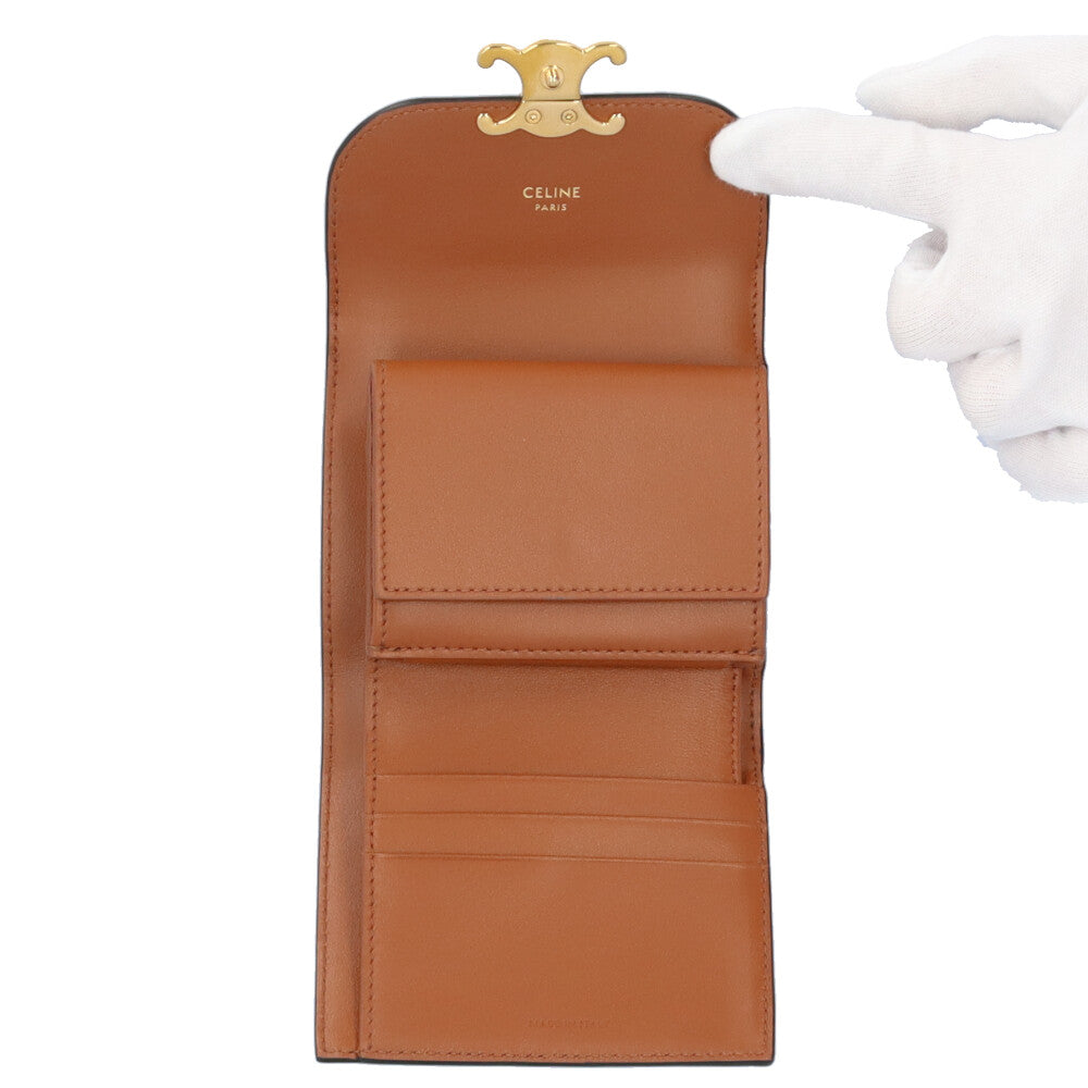 CELINE セリーヌ スモールフラップウォレット トリオンフ 三つ折り財布