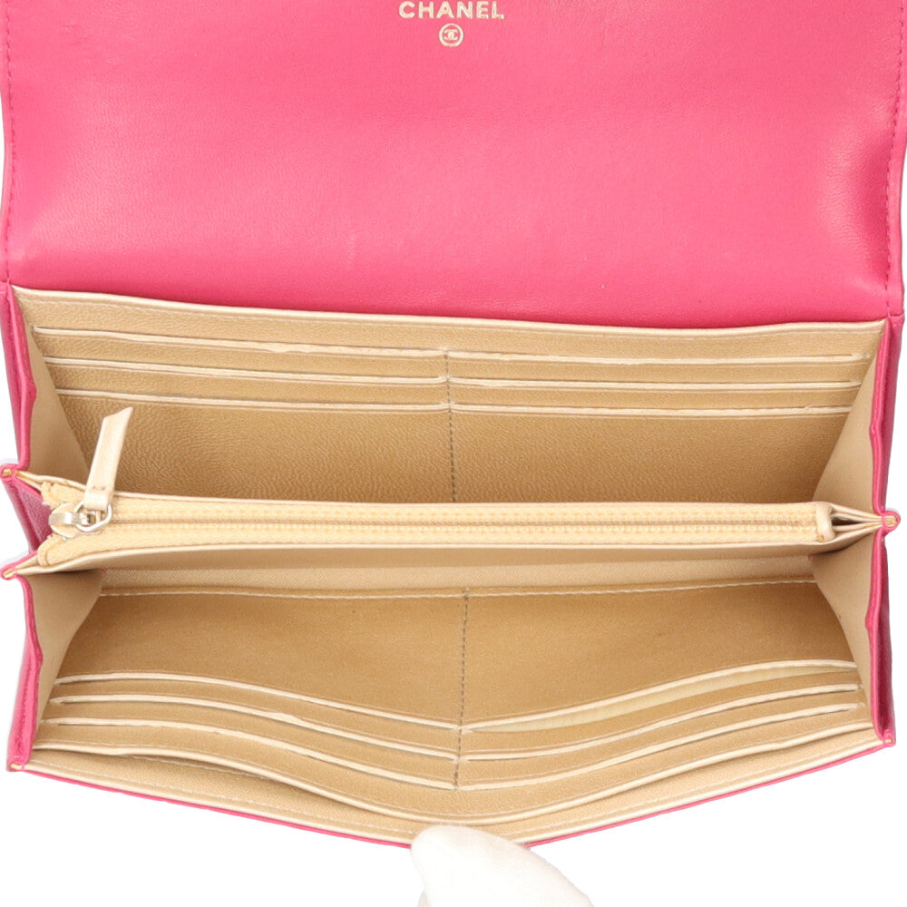 CHANEL シャネル カメリア 長財布 レザー レディース 中古 – 【公式
