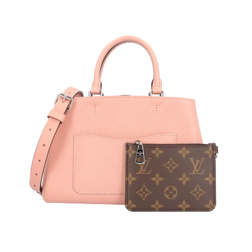 LOUIS VUITTON ルイヴィトン マレルトートBB エピ ショルダーバッグ エピレザー ピンク レディース 中古  【ショッピングローン36回無金利対象】