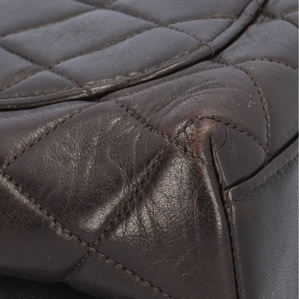 シャネル マトラッセ ココマーク ハンドバッグ シャネル ラムスキン